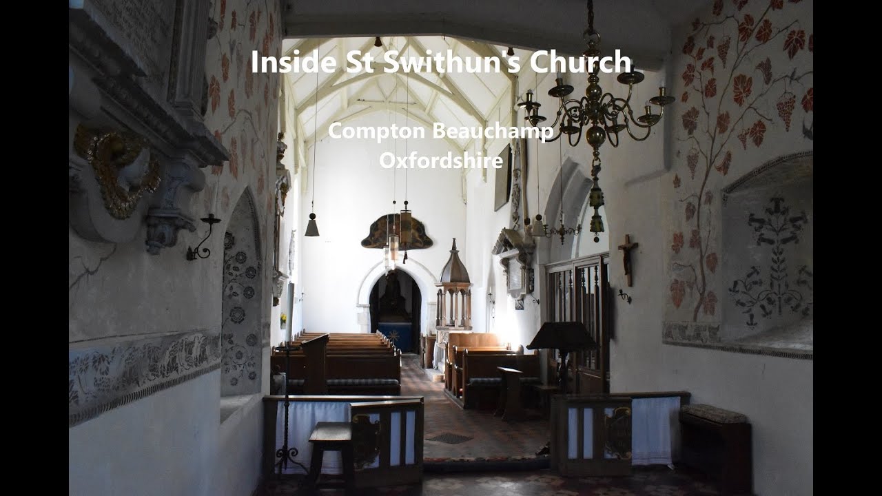 Inside St Swithun's Church, Compton Beauchamp, Oxfordshire, UK - 4K ...