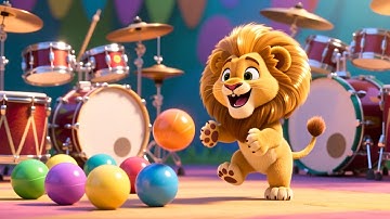 Baby Lion’s Counting Song 🦁🔢 Fun Learning Rhyme for Kids | Learn Numbers 1-10