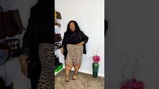 Plus Size OOTD | Classy with a Little Attitude 🖤🐆