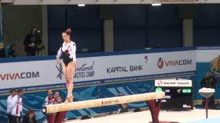 EC 2014 Qualifications Pauline Schäfer GER Bb (new skill: side somi half)