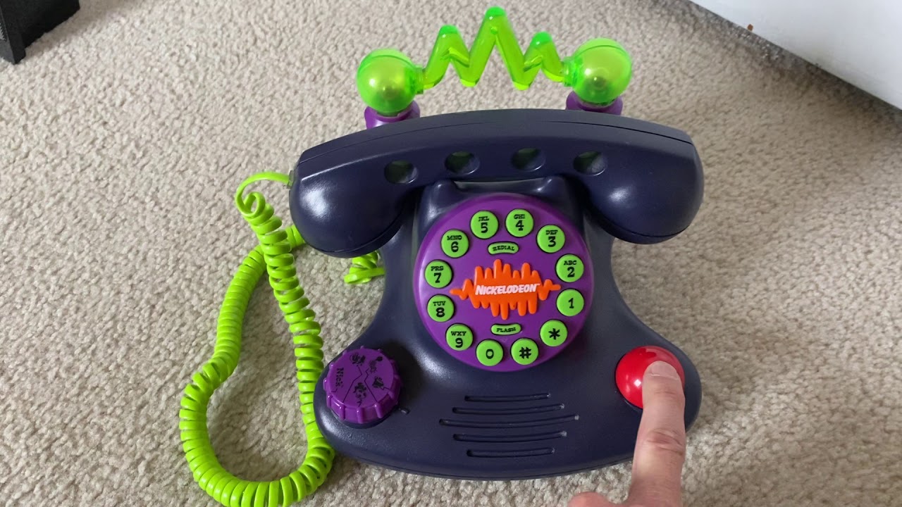 1997 Nickelodeon Talk Blaster Land Line Telephone Retro Lights