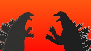 Heisei Godzilla vs Final Wars Godzilla | stick nodes animation 