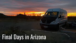 Final Days at Saddle Mountain BLM, Arizona - Free Camping - Van Life