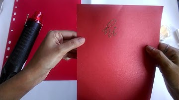 How to use embossing pens, powder and heat tool