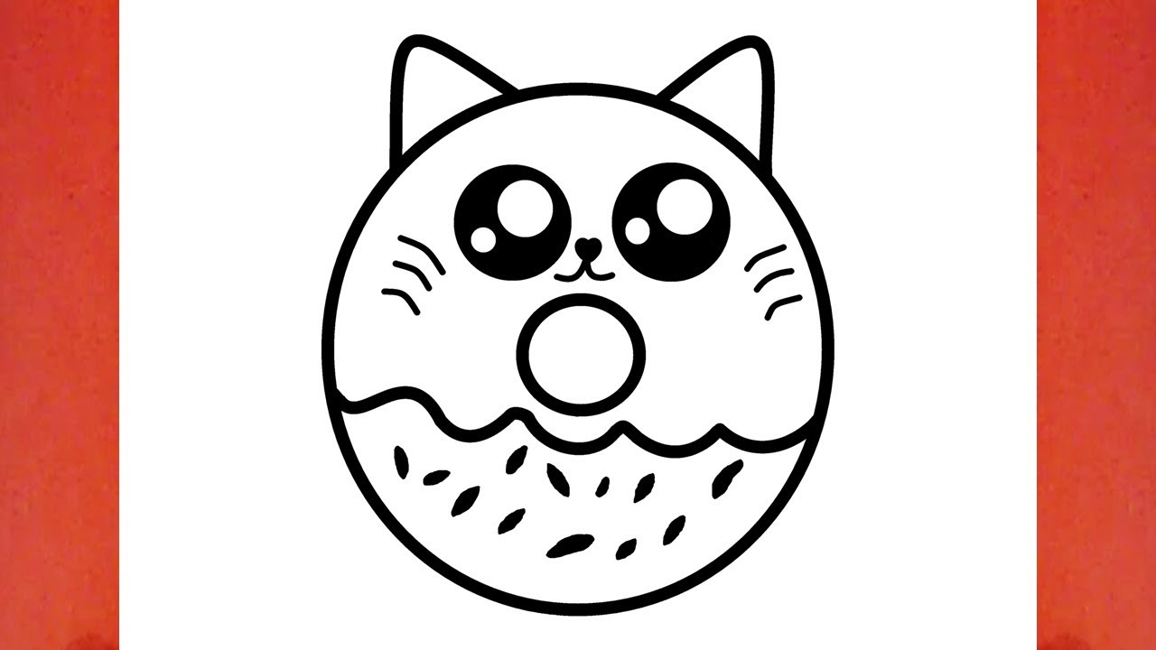HOW TO DRAW A CUTE DONUT CAT YouTube HOW TO DRAW A CUTE DONUT CAT YouTube