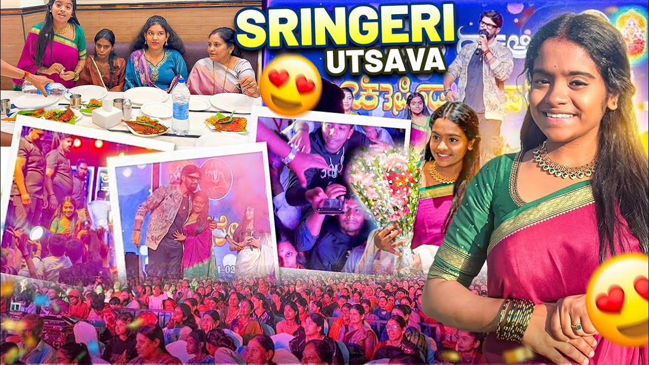 SRINGERI UTSAVA SPECIAL 😍 Pataki Rakshita #karnataka #sringeri #rakshita 