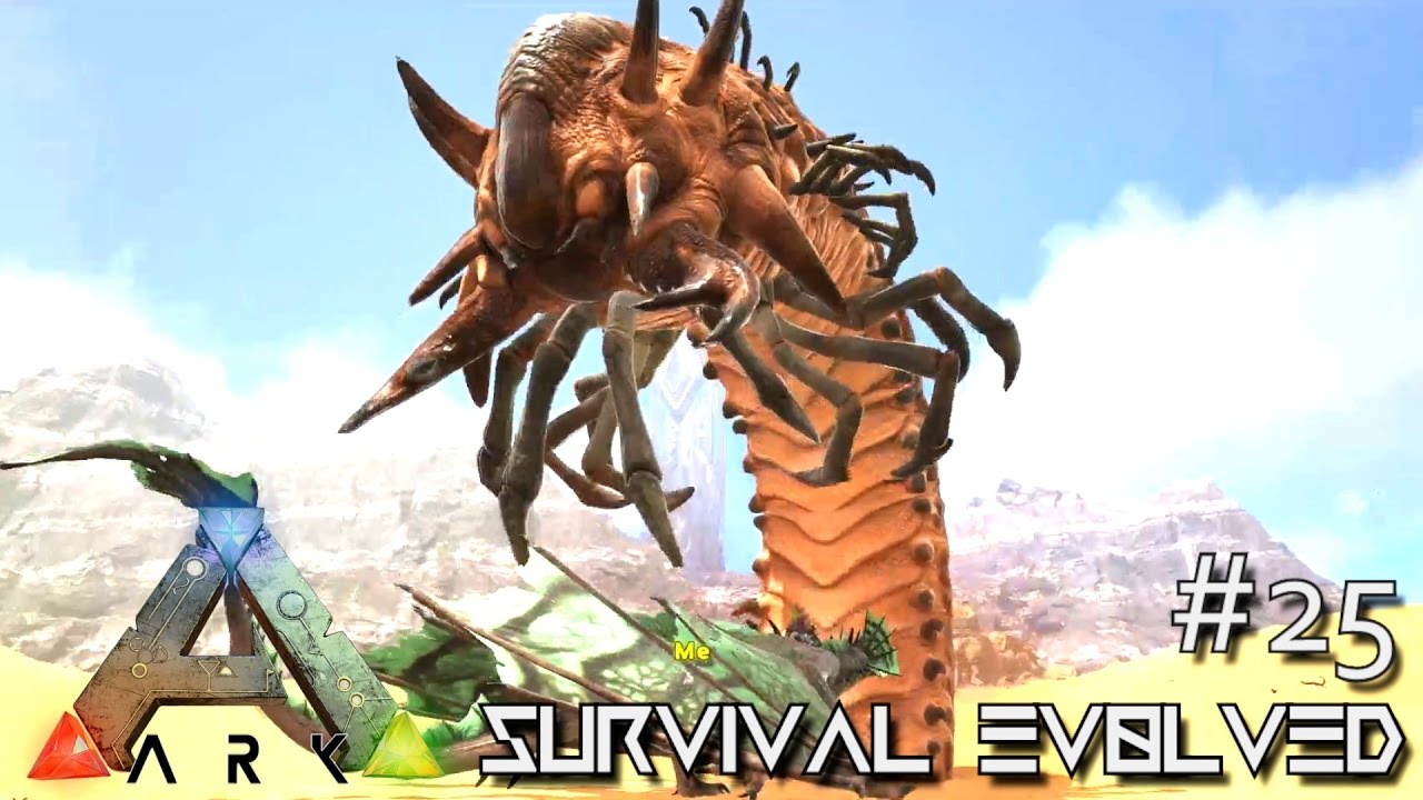 Ark Scorched Earth Alpha Deathworm Alpha Wyvern E25 Ark Survival Evolved Gameplay Youtube