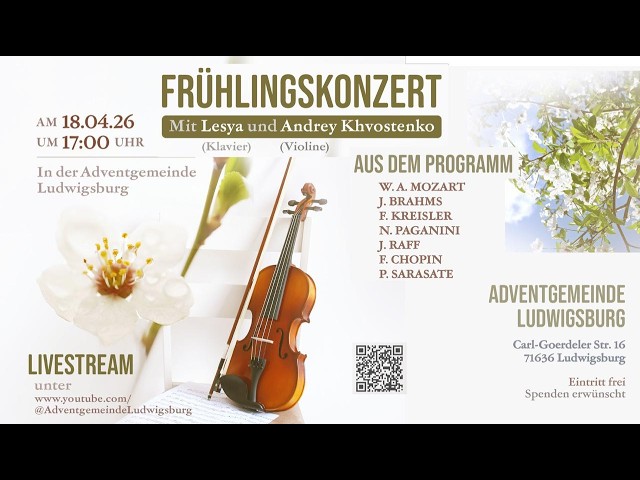 18.04.2026 Frühlingskonzert mit Lesya und Andrey Khvostenko