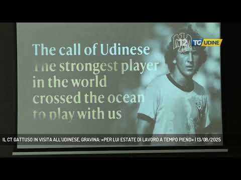 IL CT GATTUSO IN VISITA ALL'UDINESE, GRAVINA: «PER LUI ESTATE DI LAVORO A TEMPO PIENO» | 13/08/2025