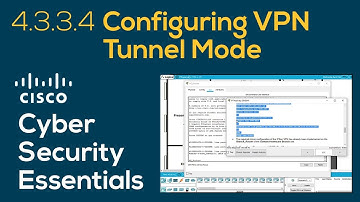 Cisco Cybersecurity Essentials 4.3.3.4 Configuring VPN Tunnel Mode | Packet Tracer demonstration