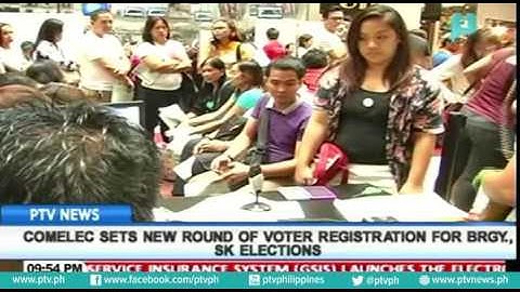 COMELEC sets new round of voter registration for Brgy. SK Elections