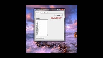 Random Number Generator Preview