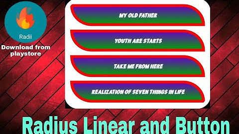 Radius Linear and Button in Sketchware