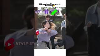 Bts reaction when girl dance their song 😲😆#btsarmy #shortvideo #viralvideo