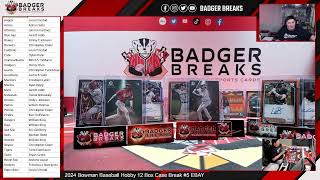 2024 Bowman Baseball Hobby 12 Box Case Break #5 EBAY