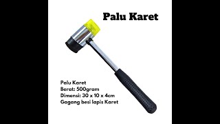 Palu Karet Martil Gagang Besi Lapis Karet Rubber Hammer