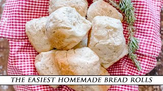 Incredible 10-Minute Rosemary Bread Rolls Easy No Yeast Recipe