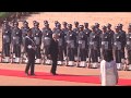 Ceremonial welcome of Emperor Akihito and Empress Michiko of Japan at Rashtrapati Bhavan