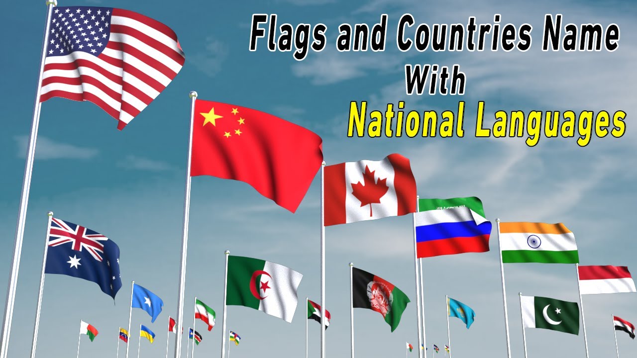 National languages of all Country  of the world | flags of the world | #flags