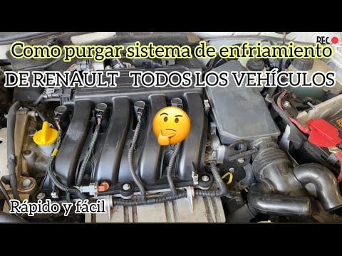 Como purgar sistema de enfriamiento de DUSTER CLIO PLATINA KANGOO LOGAN ...