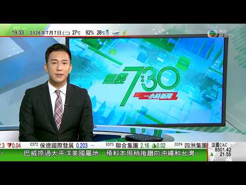 無綫TVB730一小時新聞｜特朗普料9月24日左右晤習近平 指為此在白宮建新宴會廳｜王毅與挪威首相及外相會談 挪方促中方斡旋俄烏和平｜中國有公司推主打陪伴功能人形機械人 業界提醒要嚴格遵守科技倫理｜