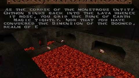 quake map e1m7 speed run (hard)