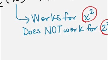 Quick Review - Derivative Rules