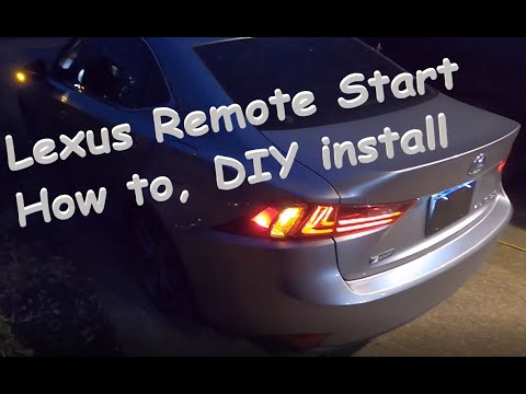 Lexus remote start – how to, MPC kit, DIY install, 2016 IS350 F-Sport AWD
