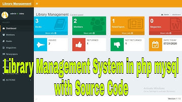 Library Management System in php mysql with Source Code
