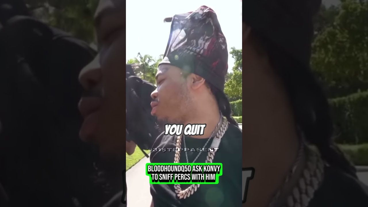 Bloodhound Q50 Ask Konvy To Sniff Percs With Him Bloodhoundq50 Vonoff1700