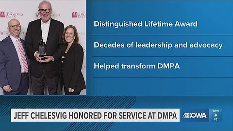 Des Moines Performing Arts CEO Jeff Chelesvig receives lifetime service award