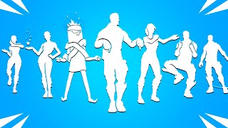 Top 25 Popular Fortnite Dances With Best Music! (Pump Up The Jam, The Macarena, Lil Treat, Build Up)
