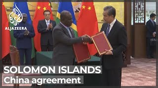 Global concerns over Solomon Islands-China security deal