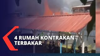 Diduga Korsleting Listrik, 4 Rumah Kontrakan di Jakarta Utara Terbakar!