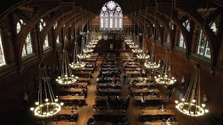 Time-lapse of Annenberg Hall at Harvard