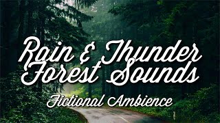 Thunderstorm Ambience | Rain and Forest Sounds •ASMR• [1h]