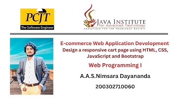 Web project Task 27 | 1st year | Semester 01 | Java Institute | E-commerce Web Application