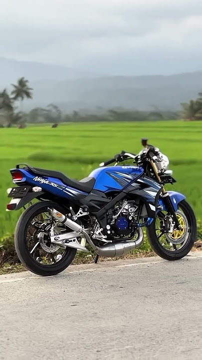 MODIFIKASI NINJA SS BIRU GANTENG💙, akun tt owner:@hannaffffiii #2stroke #ninjass #shorts