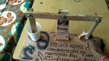 Mini project report on beam engine by Chandrasekhar Sah