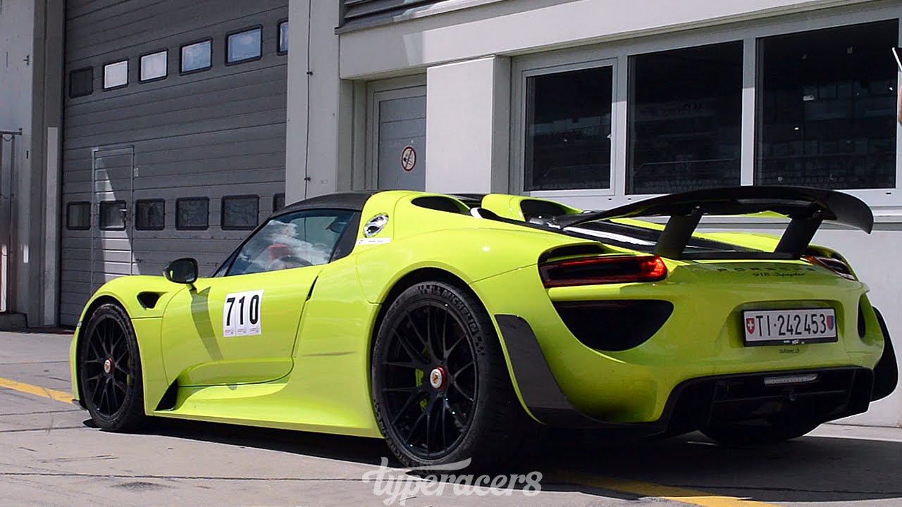 Acid Green Porsche 918 Spyder Nürburgring Nordschleife You You Premium