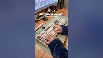 Keychron V6 Max asmr unboxing & typing 💻 #wfh #desksetup #productivitytools #keyboardasmr #keyboard