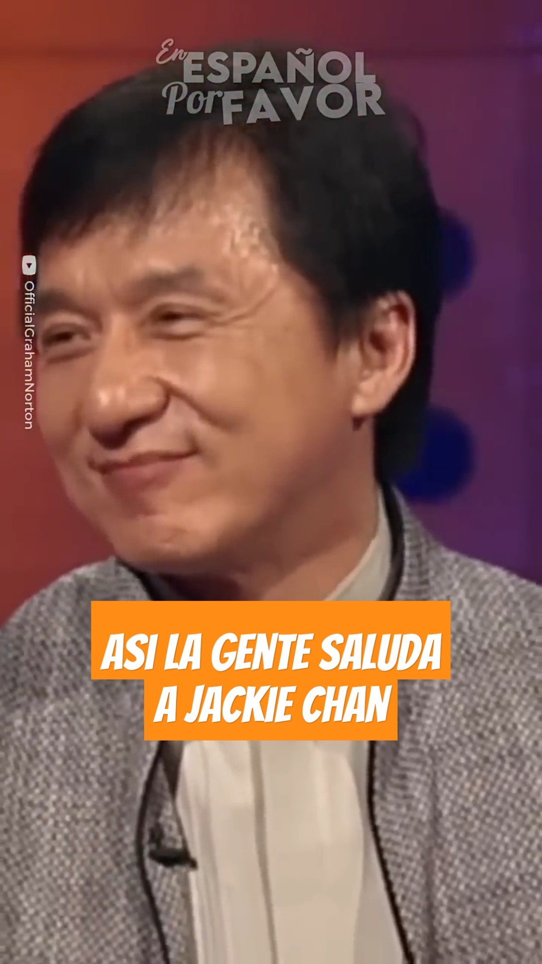 Jackie Chan no le gusta como lo saludan al verlo #hollywood #español #curiosidades #shorts