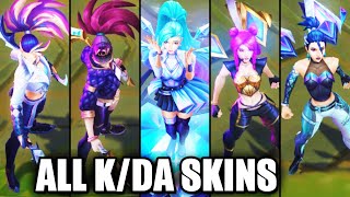 All K/DA Skins Spotlight - BADDEST KDA ALL OUT & KDA PopStars (League of Legends)