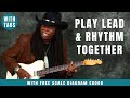 Killer techniques  play lead  rhythm guitar together  add licks to rhy