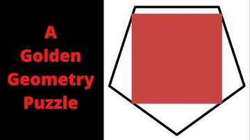 A square inscribed in a pentagon. A geometry puzzle