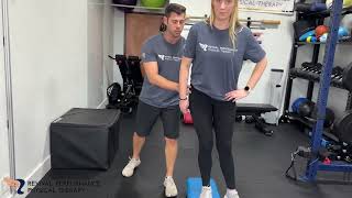 Single leg hip hinge