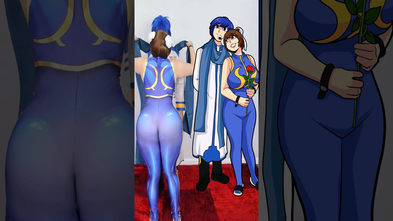 ❤️ KAITO X CHUN LI  2D VS 3D #cosplay