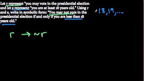 Logic - Translate a Math Statement