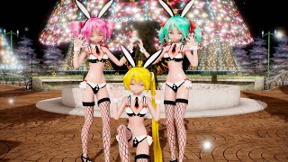 Mmd- All I Want For Christmas Is You . Bunny Type Neru Miku Y Teto Appearance . 1080P60Fps
