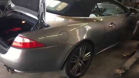 Location and How to Change Battery Jaguar XKR - XK
